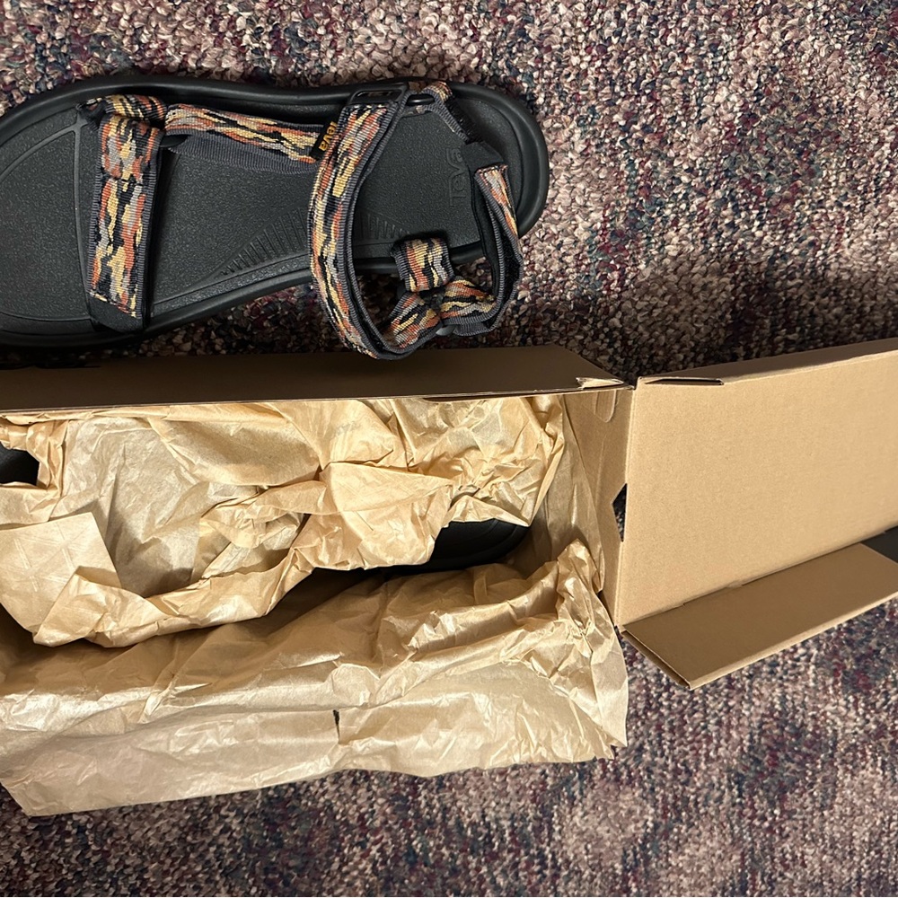 Teva Black and Tan Sandals